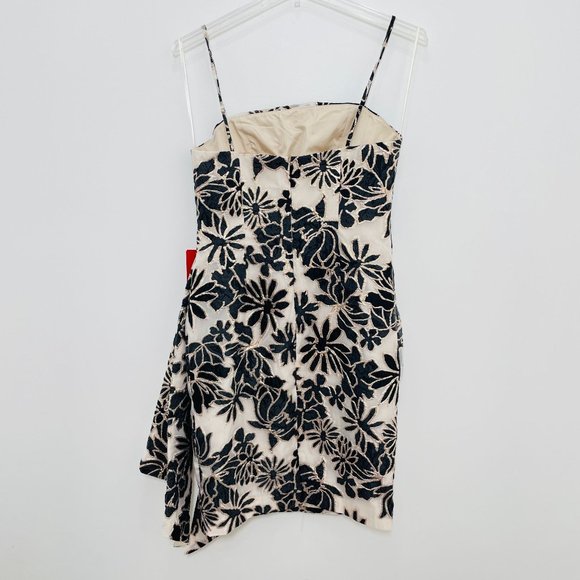 Carmen Marc Valvo Women's Dress 10 Sheath Midi Sleeveless Floral Cascade New - Picture 6 of 15